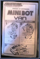 Van from Convertors - Mini Bots manufactured by Select [Back]