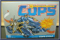 Cops Cycle (Blue Streak) from C.O.P.S. N Crooks - Vehicles manufactured by Hasbro [Front]