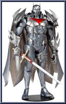 Azrael (Batman Armor) (Silver) (Gold Label) from DC Multiverse - Curse of the White Knight manufactured by McFarlane [Loose]