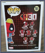 Deadpool (Construction Worker) from Deadpool - Pop! Vinyl Figures manufactured by Funko [Back]