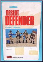 Gas Mask from Desert Defender - Card - Small Blister manufactured by Sungold [Back]