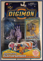 Garurumon (Digivolve to WereGarurumon) from Digimon - Digivolving manufactured by Bandai [Front]