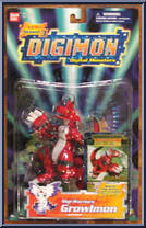 Growlmon from Digimon - Digi-Warriors manufactured by Bandai [Front]