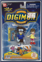 Tai (& bonus Kari figure) from Digimon - Action Feature manufactured by Bandai [Front]