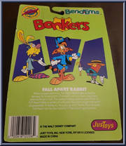 Fall Apart Rabbit (Bonkers) from Disney - Bend-Ems manufactured by Just Toys [Back]