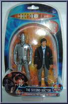 Second Doctor (with Cyberman) from Doctor Who - Classics manufactured by Character Options [Front]