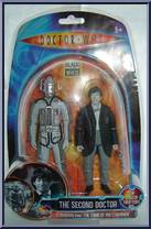 Second Doctor (with Cyberman) (B&W) from Doctor Who - Classics manufactured by Character Options [Front]