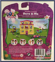 Dora (Pink Shirt) / Me (Yellow Shirt) from Dora the Explorer - Playtime Together manufactured by Fisher-Price [Back]