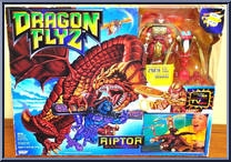 Riptor (with Wind Master Z'Neth and Gremwing) from Dragon Flyz - Figures with Launchers manufactured by Galoob [Front]