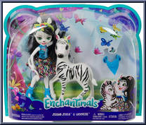 Zelena Zebra & Hoofette from Enchantimals - Basic Series manufactured by Mattel [Front]