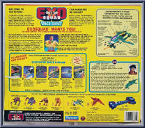 Kaz Takagi (with ExoFighter Space E-Frame) from Exosquad - Space E-Frames manufactured by Playmates [Back]