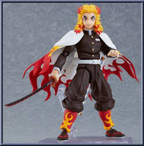 Kyojuro Rengoku from Figma - Demon Slayer: Kimetsu no Yaiba manufactured by Max Factory [Loose]