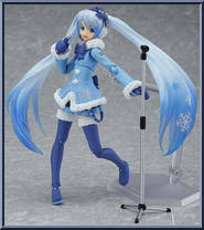 Snow Miku (Fluffy Coat Version) from Figma - Character Vocal Series 01: Hatsune Miku manufactured by Max Factory [Loose]
