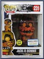 Jack-O-Bonnie (Glows in the Dark) from Five Nights at Freddy's - Pop! Vinyl Figures manufactured by Funko [Front]