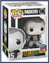 Bart Starr (Black / White) (Packers) from Football - Pop! Vinyl Figures manufactured by Funko [Front]