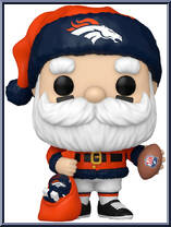 Broncos Santa from Football - Holiday Pop! manufactured by Funko [Loose]