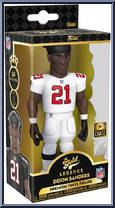 Deion Sanders (White Jersey) (Falcons) from Football - Vinyl Gold - 5" Scale manufactured by Funko [Front]