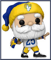 Rams Santa (Throwing) from Football - Holiday Pop! manufactured by Funko [Loose]