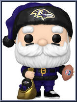 Ravens Santa from Football - Holiday Pop! manufactured by Funko [Loose]