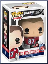 Rob Gronkowski (Throwback Jersey) from Football - Pop! Vinyl Figures manufactured by Funko [Front]