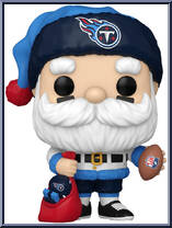 Titans Santa from Football - Holiday Pop! manufactured by Funko [Loose]