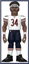 Walter Payton (White Jersey) (Bears) from Football - Vinyl Gold - 5" Scale manufactured by Funko [Loose]