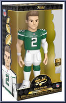 Zach Wilson (Jets) (Green Jersey) from Football - Vinyl Gold - 12" Scale manufactured by Funko [Front]