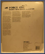 Hughes AH-64 Apache Helicopter from Force One - Basic Series manufactured by ERTL [Back]
