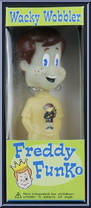 Freddy Funko (Brown Hair / Cameron's Collectibles) from Funko - Wacky Wobblers manufactured by Funko [Front]