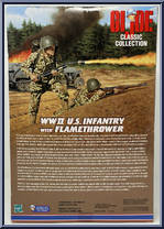 WWII U.S. Infantry (with Flamethrower) from G.I. Joe - Classic Collection 12" Scale - 35 Years manufactured by Hasbro [Back]