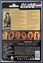 Lady Jaye from G.I. Joe - Retro - Basic Series manufactured by Hasbro [Back]