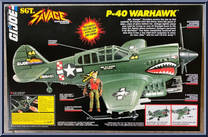 P-40 Warhawk (with Sgt. Savage) from G.I. Joe - Sgt. Savage - Vehicles manufactured by Hasbro [Back]