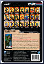 G.I. Joe Trooper (Camo Green Uniform) from G.I. Joe - ReAction Figures manufactured by Super7 [Back]