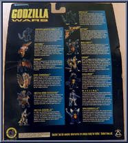 Battra from Godzilla - Godzilla Wars - Carded Figures manufactured by Trendmasters [Back]