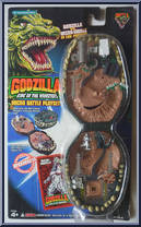 Godzilla vs. Mecha-Godzilla in Log Angeles from Godzilla - King of the Monsters - Micro-Battle Playsets manufactured by Trendmasters [Front]