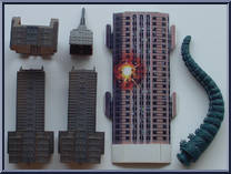 Godzilla Attacks N.Y. - Giant Play Set from Godzilla - King of the Monsters - Playsets manufactured by Trendmasters [Loose]