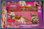 Olympia and Chariot from Golden Girl - Unicorns and Chariots manufactured by Galoob [Front]