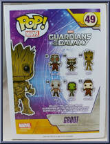 Groot (Glow in the Dark) from Guardians of the Galaxy - Pop! Vinyl Figures manufactured by Funko [Back]
