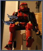 Red Spartan Action Figure