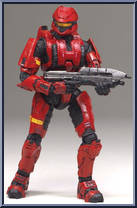 Spartan Soldier Scout (Armor Pack) (Red) Action Figure