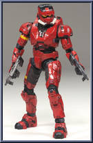 Spartan Soldier EOD (Red) from Halo 3 - Series 4 - Equipment Edition manufactured by McFarlane [Loose]