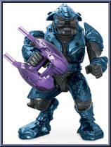 Covenant Elite Combat (Blue) from Halo - Blind Bags - Series  4 manufactured by Mega Bloks [Loose]