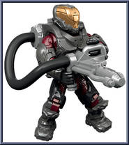 UNSC Flame Marine from Halo - Blind Bags - Warrior manufactured by Mega Bloks [Loose]