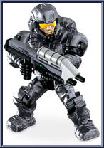 UNSC Marine (Black) from Halo - Blind Bags - Series  7 manufactured by Mega Bloks [Loose]