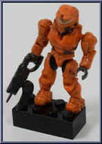 UNSC Spartan (Orange) from Halo - Blind Bags - Series  3 manufactured by Mega Bloks [Loose]