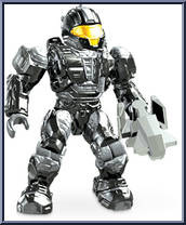 UNSC Spartan CQB (Black) from Halo - Blind Bags - Series  7 manufactured by Mega Bloks [Loose]