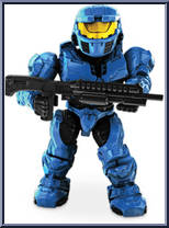 UNSC Spartan Mark IV (Blue) from Halo - Blind Bags - Series  7 manufactured by Mega Bloks [Loose]