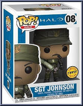 Sgt Johnson (with Cigar) (Chase) from Halo - Pop! Vinyl Figures manufactured by Funko [Front]