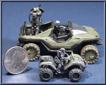 Warthog and Mongoose from Halo - Micro Ops - Series 1 manufactured by McFarlane [Loose]