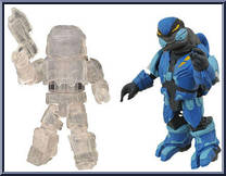 Spartan (Active Camouflage) / Elite Assault (Blue) Action Figure
